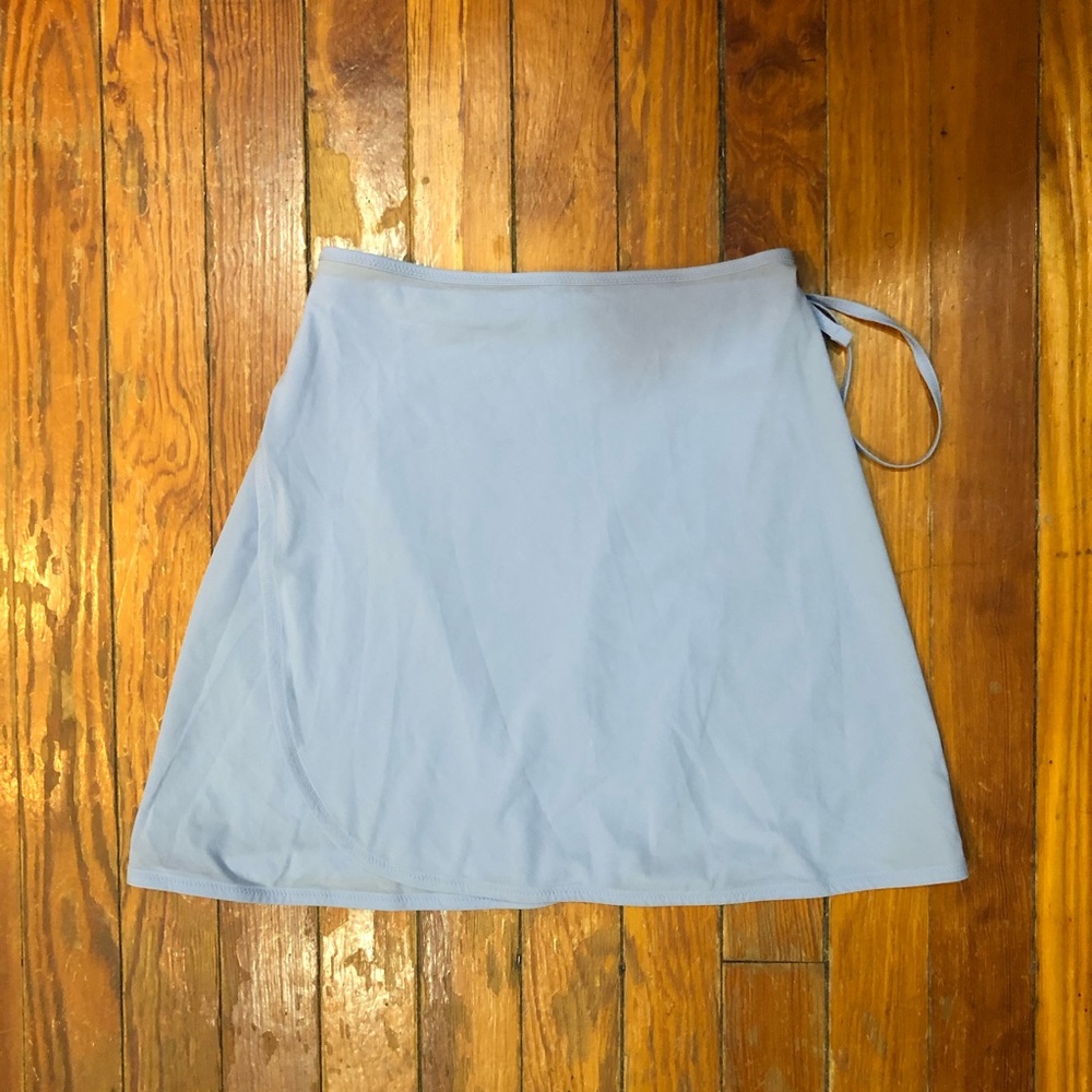 OUTDOOR VOICES TISSUE WEAVE WRAP SKIRT-LILAC